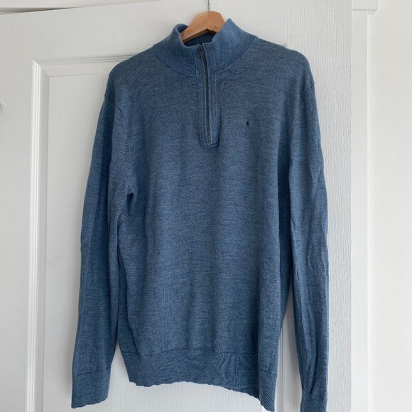 Banana Republic Merino Wool Quarter Zip Sweater - Flawed - Picture 1 of 7
